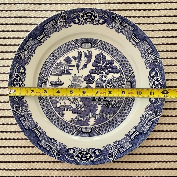 Large Royal Cuthbertson Blue Willow Serving Plate 12” - Picture 9 of 9